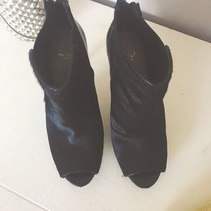 Super Chic Ann Taylor Peep Toe Booties.